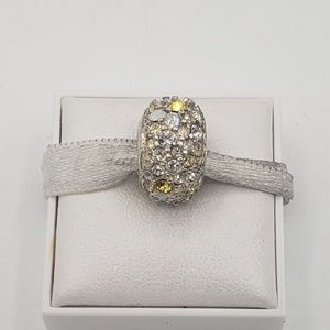 Brand New Chamilia Bead yellow and clear